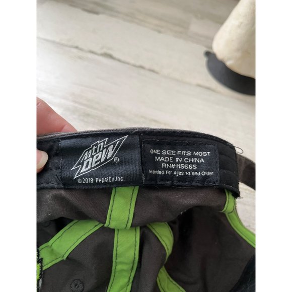 MTN DEW gray adjustable back unisex ball cap - Picture 5 of 5